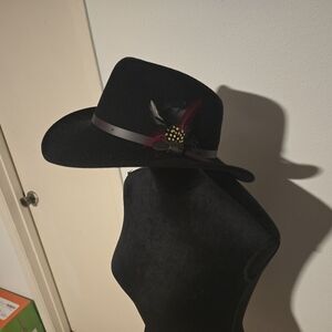 Black wool fedora